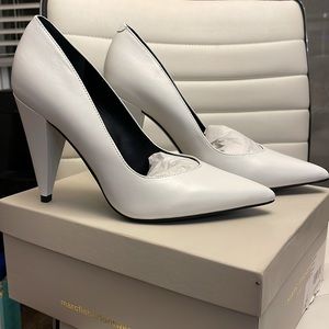 BRAND NEW - 4" White Leather Marc Fisher Heels  - Sz 7